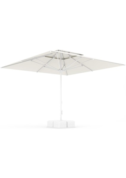 Parasol's Mega Ipli Sistem 330 x 330 Bacalı - Krem + 4 Lü Küp Bidon Takımı