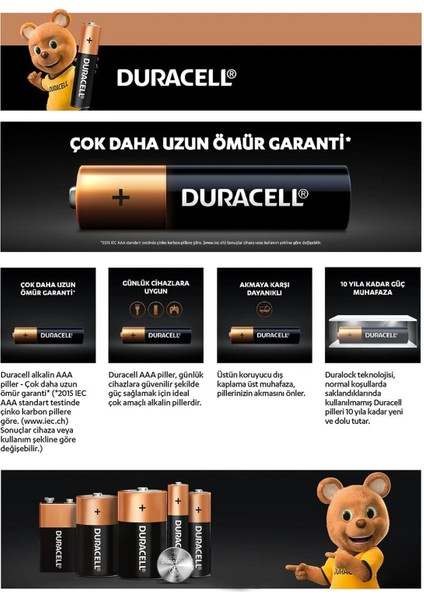 6'lı Aaa Ince Kalem Pil