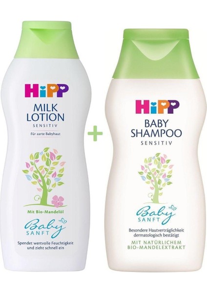 Babysanft Vücut Losyonu 350 Ml+Hipp Babysanft Bebek Şampuanı 200 ml