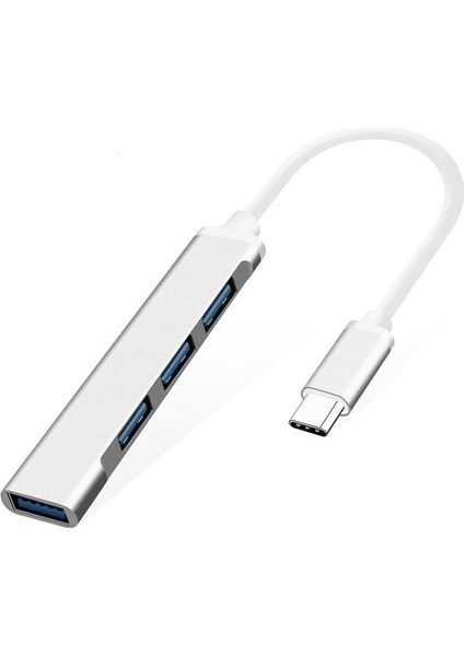 Ata Elektronik Macbook Uyumlu Type-C To 4* USB 3.0 Splitter 5 Gbps Çevirici Hub Adaptör Type-C To USB 3.0 Hub