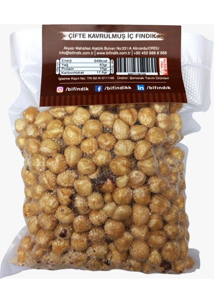 Çifte Kavrulmuş Iç Fındık Vakum Paket 500 gr