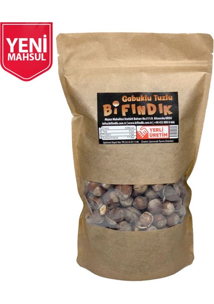 Bi Fındık Kabuğunda Kavrulmuş Tuzlu Fındık 80 gr