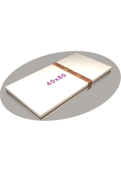 40X80 Premium Tuval 380 Gr. 3 Kat Astarlı %100 Pamuk Bez