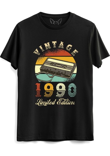 Vintage 1990 Limeted Edition Siyah Tshirt