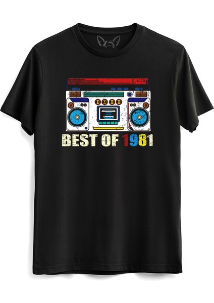 Vintage 1981 Best Of Tape Siyah Tshirt
