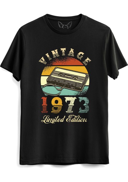 Vintage 1973 Limeted Edition Siyah Tshirt