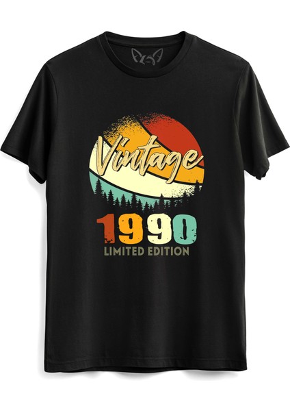 Vintage 1990 Retro Siyah Tshirt