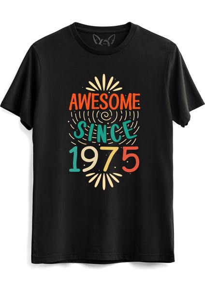 Vintage 1975 Awesome Siyah Tshirt