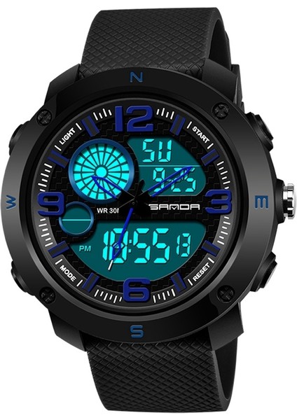 762 Su Geçirmez Erkek Ectronic Saat Mavi (Yurt Dışından)