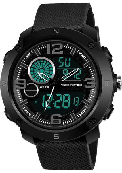 762 Su Geçirmez Erkek Ectronic Saat Gri (Yurt Dışından)