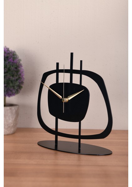 Pietra Metal Siyah Masa Üstü Saati 21X23Cm Mms-M fiyatları