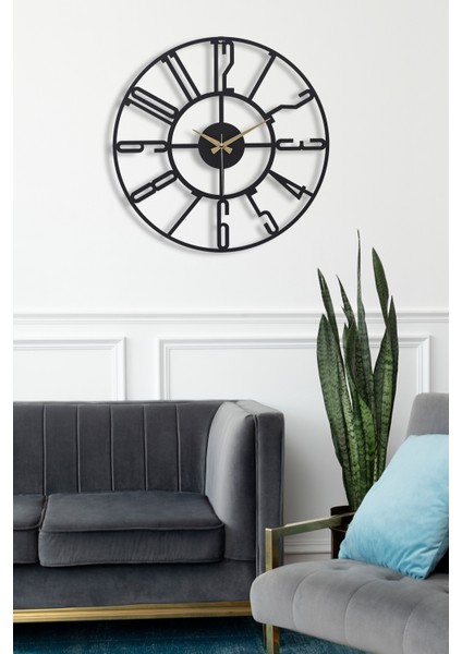 Muyika New Bunnela Metal Siyah Duvar Saati Sessiz Mekanizma 41X41Cm Mds-41 fiyatları