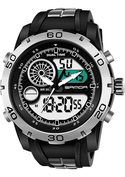 795 Su Geçirmez Plastik Erkek Ectronic Saat Beyaz (Yurt Dışından) fiyatları