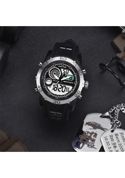 795 Su Geçirmez Plastik Erkek Ectronic Saat Beyaz (Yurt Dışından) fırsatları