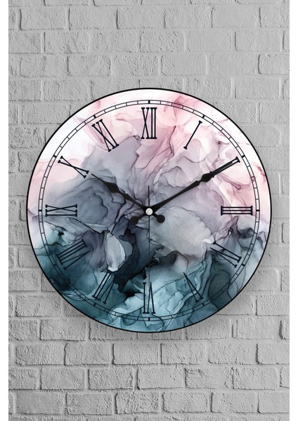 Rizato Oval Gerçek Cam 36Cm Duvar Saati Pds-36