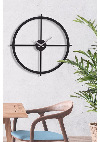 Nuvola Metal Siyah Duvar Saati 50X50Cm Mds-50 fiyatları