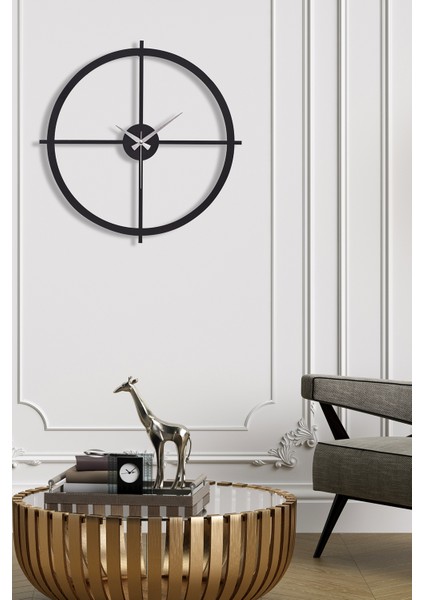 Nuvola Metal Siyah Duvar Saati 50X50Cm Mds-50 modelleri