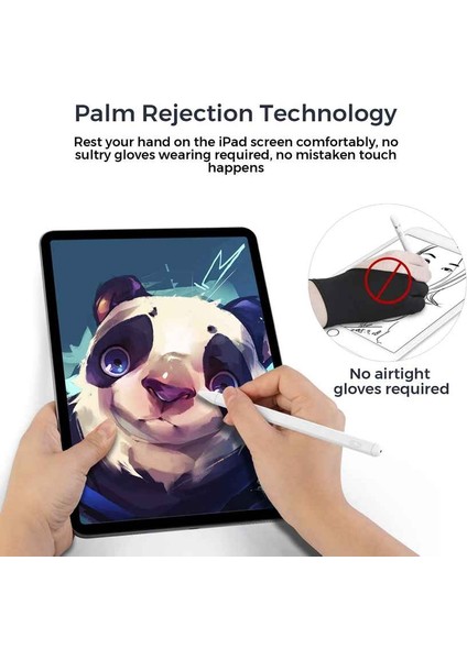 iPad 2018-2022 İçin Yanlış Dokunma Önleyici Stylus Kalem Beyaz (Yurt Dışından)