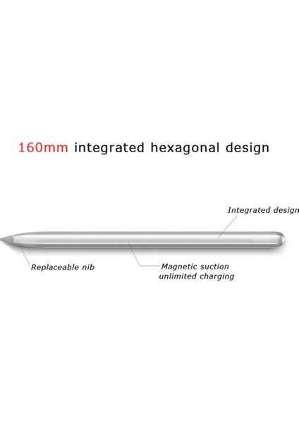 Matepad Pro İçin Orijinal Huawei M-Pencil Stylus Kalem Gümüş (Yurt Dışından)