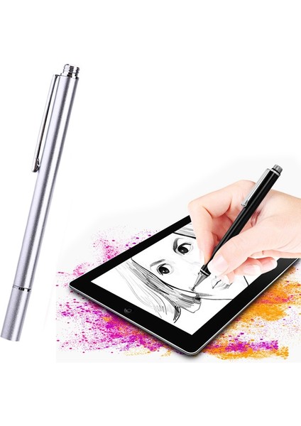 Cep Telefonu Dokunmatik Ekran Kapasitif Kalem Çizim Kalemi Siyah (Yurt Dışından)