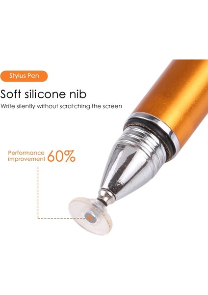 Evrensel Silikon Disk Uç Stylus Kalem Siyah (Yurt Dışından)
