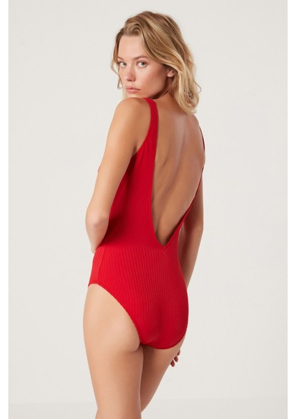 Colopat Çıkarılabilir Kaplı V Yakalı Mayo Kırmızı modelleri