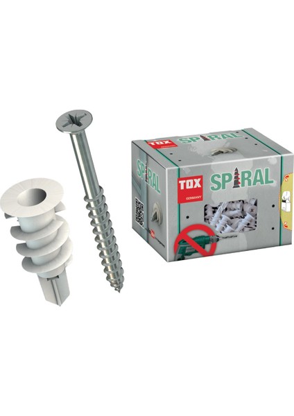 - Spiral Alçıpan Dübeli ( 50 Adet )