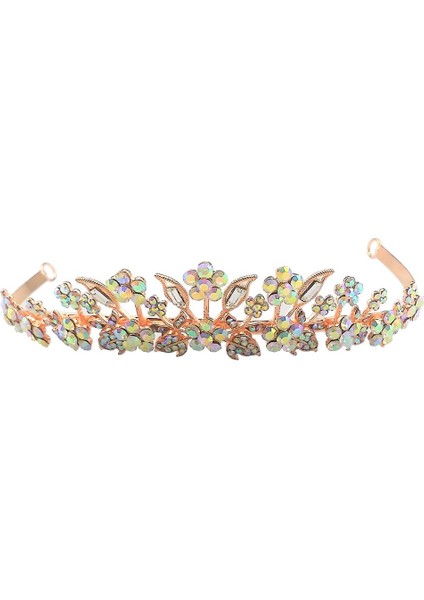 1 Adet Gelin Taç Bandı Rhinestones Erik Taç Gelin Takı Gül Altın Gül Altın (Yurt Dışından)