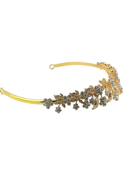 1 Adet Gelin Taç Bandı Rhinestones Erik Taç Gelin Takı Altın Altın (Yurt Dışından) modelleri