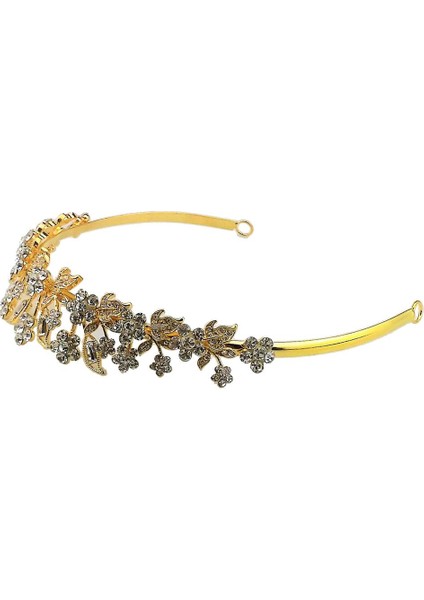 1 Adet Gelin Taç Bandı Rhinestones Erik Taç Gelin Takı Altın Altın (Yurt Dışından) indirimleri