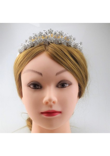 1 Parça Gelin Taç Bandı Rhinestones Erik Taç Gelin Takı Gümüş Gümüş (Yurt Dışından) fiyatları