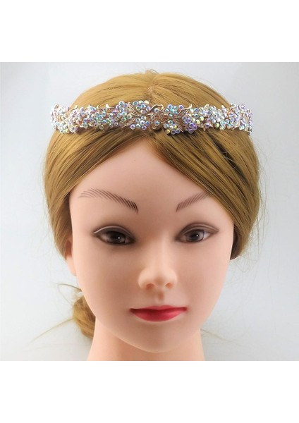 Çiçek Düğün Gelin Parti Saç Bandı Kafa Taç Tiara Parti Giydirme Gül Altın (Yurt Dışından) fiyatları