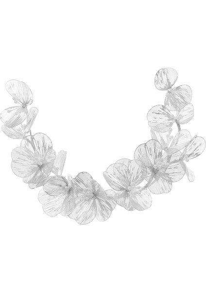 Saç Band Gelin Headdress Şapkalar Bantlar Saç Süsleme - Gümüş (Yurt Dışından)