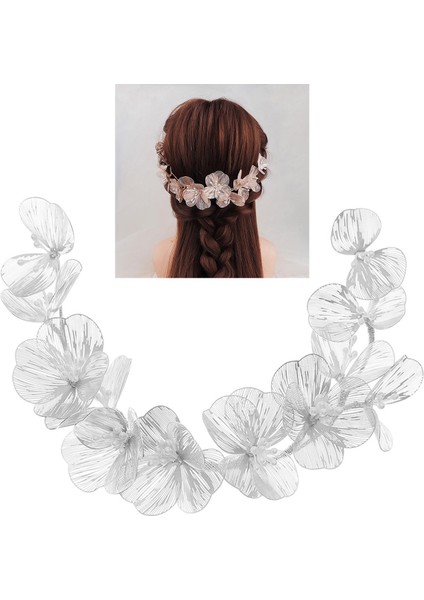 Saç Band Gelin Headdress Şapkalar Bantlar Saç Süsleme - Gümüş (Yurt Dışından) fırsatları