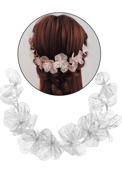 Saç Band Gelin Headdress Şapkalar Bantlar Saç Süsleme - Gümüş (Yurt Dışından) indirimleri