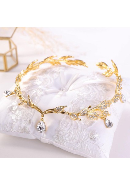 Alın Zinciri Tiara Kafa Düğün Saç Takı Aksesuarları Için Parti Altın Için (Yurt Dışından) modelleri
