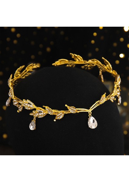 Alın Zinciri Tiara Kafa Düğün Saç Takı Aksesuarları Için Parti Altın Için (Yurt Dışından) indirimleri