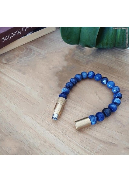 Punch Bileklik Brass Sodalit - M