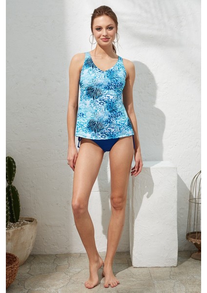 Pierre Cardin 221503 Lima V Yaka Sürgülü Tankini Takım