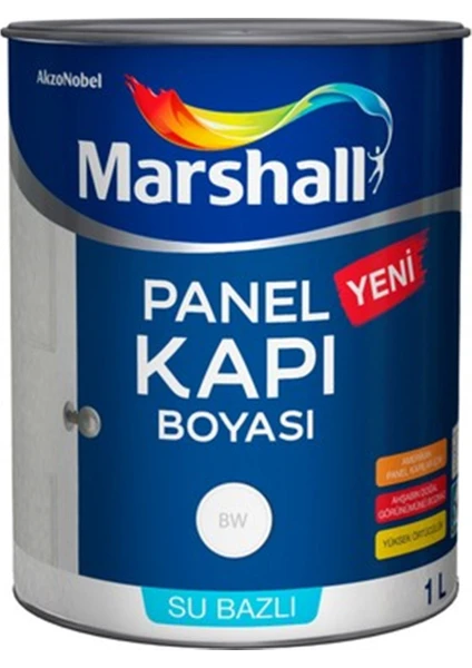 Panel Kapı Boyası 2,5 Lt Su Bazlı Kokusuz -  Beyaz