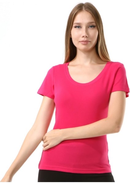 Kadın Basic T-Shirt Elvo Fuşya fiyatları