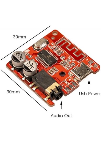 Xy-Bt-Mini Bluetooth Kablosuz Ses Müzik Mp3 Çalar Amfilikatörlü