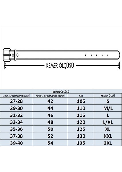 Classic 3.5 cm Erkek Hakiki Rugan Deri Kemer (7002)