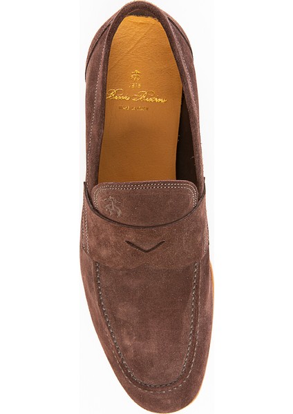 Brooks Brothers Erkek Kahverengi Loafer Ayakkabı