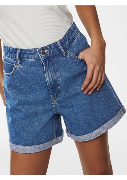 Onlvega Hw Anne Shorts Mavi