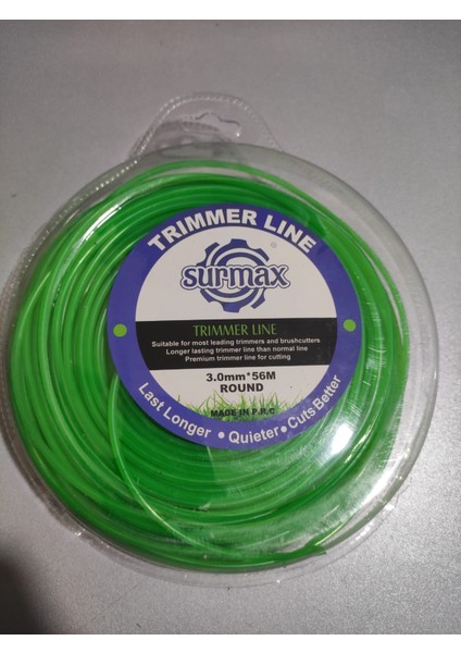 Tırpan Misina Yuvarlak 3.00MM 56 Metre Yeşil fiyatları