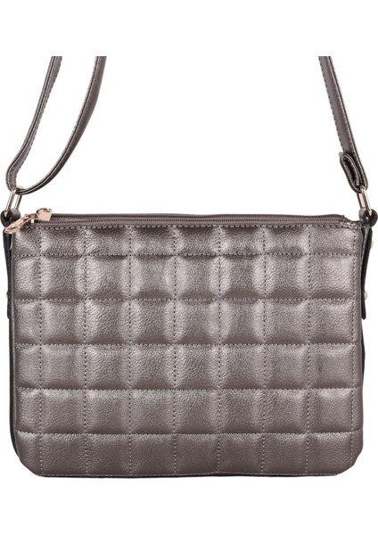 1073 Kurşun Bayan Çapraz 3 Gözlü Omuz Çantası fiyatları