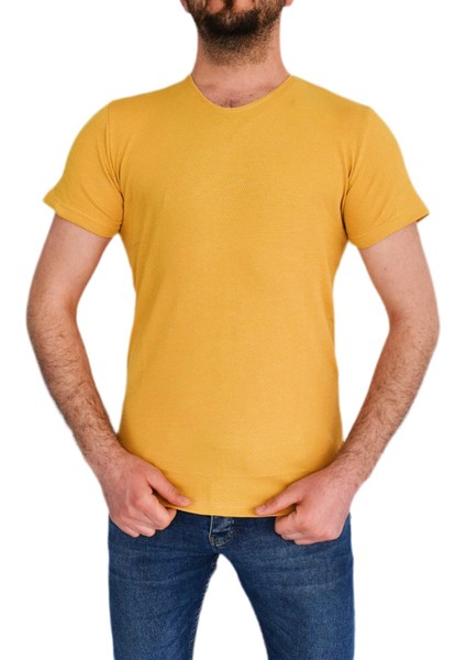 Erkek Sıfır Yaka Tişört T-523 BGL-ST01833