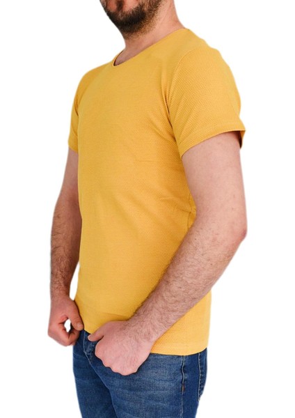 Erkek Sıfır Yaka Tişört T-523 BGL-ST01833