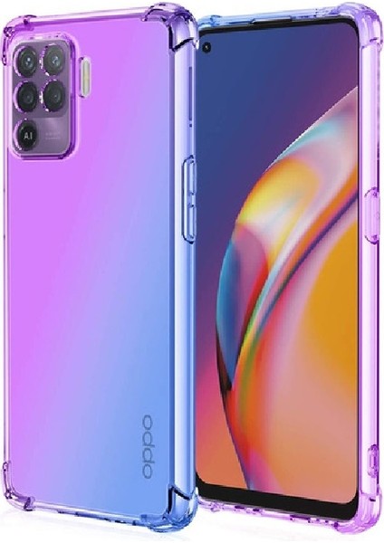 Oppo Reno 5 Lite Dört Köşede Darbe Emici Antishock Şeffaf Kılıf